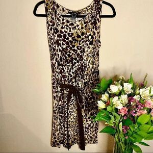 MNG by Mango Leopard Dress Sz S